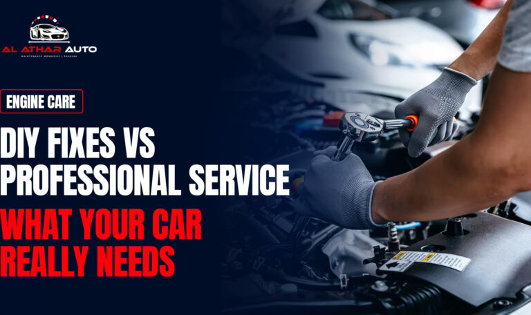 Engine Care: DIY Fixes vs. Professional Service – What Your Car Really Needs
